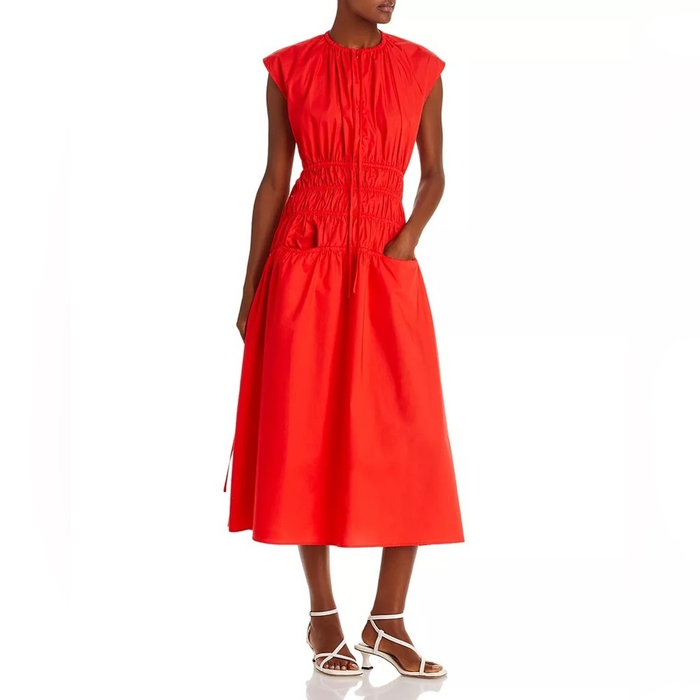 Proenza Schouler White Label
Back Cutout Drawstring Midi Dress (114)